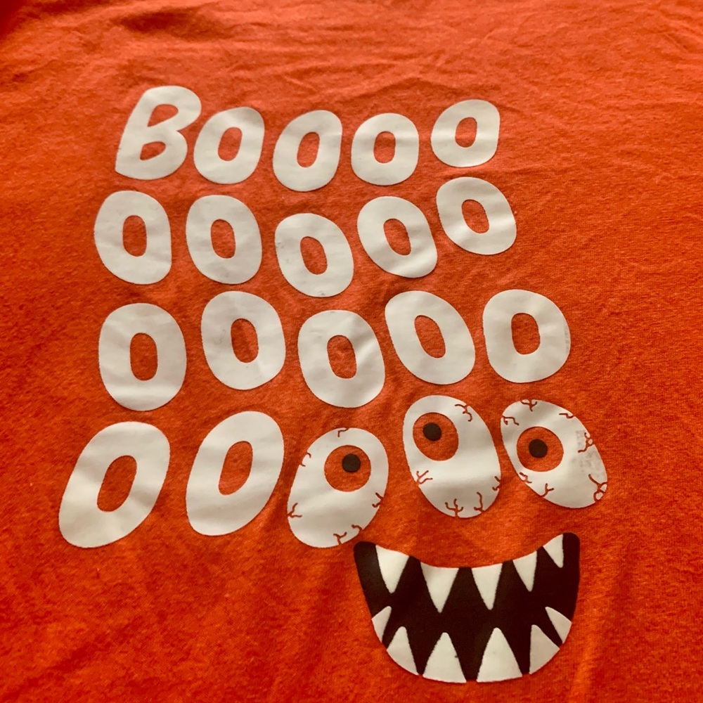 Cat & Jack Vibrant Orange Halloween Tee